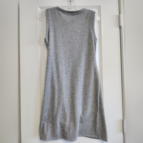 Nine West Gray Asymmetrical Sheath Dress size Medium - Picture 3 of 3